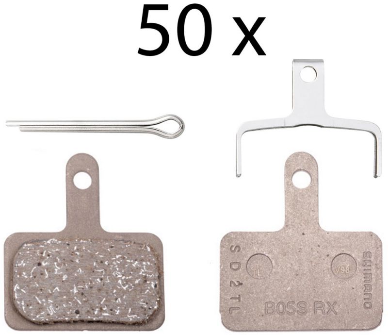 Shimano B05S-RX Resin Disc Beläge (50er Werkstattverpackung) Shimano B05S-RX Resin Disc Beläge (50er Werkstattverpackung)